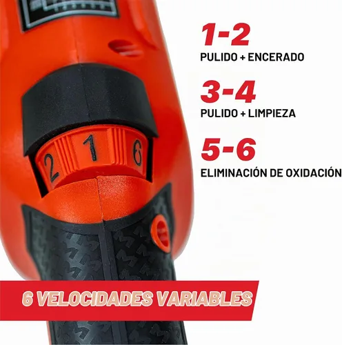 Vista 3 de Maxshine MB15 Pro Pulidora Sin Escobillas DA Lanzamiento de 15mm, Placa de 5”, Motor de 1200W, 6 Velocidades, Rosca de 5/16”-24 Herramienta