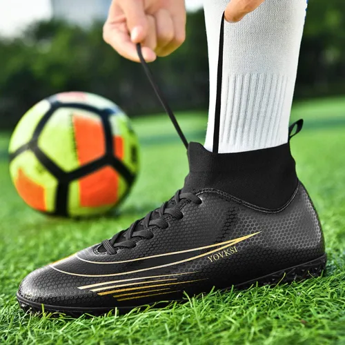 Vista 7 de XIUNCHH Soccer Cleats Mens Football Cleats Women Unisex-Cleats Soccer Shoes for Big Boy AG TF