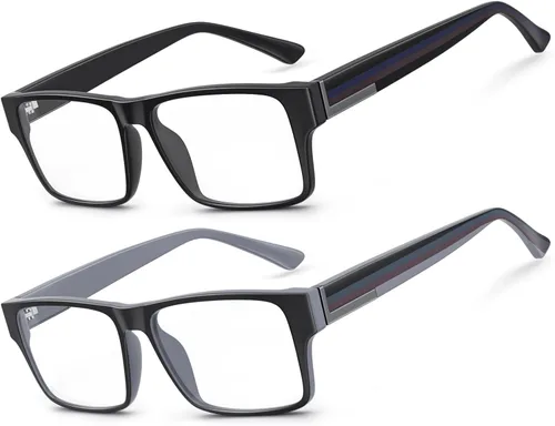 Vista 7 de SKYOAK Unbreakable TR90 Bold Progressive Multifocus - Gafas de lectura para Metal: progresivo (2 plomo) y la parte superior no es 0 (rango de 3 pies)