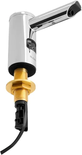 Vista 4 de Sloan ESD-2000 Dispensador de jabón de espuma montado en la cubierta, sensor infrarrojo activado, acabado cromado pulido, funciona