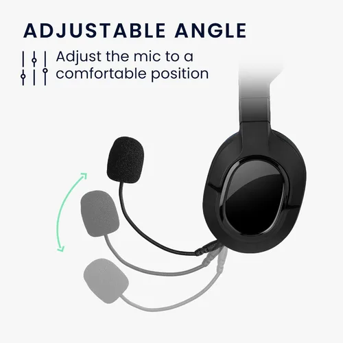 Vista 4 de kwmobile Micrófono compatible con Turtle Beach Stealth 400 420x 450520 Recon 50x 50p 60p - Micrófono de repuesto para auriculares