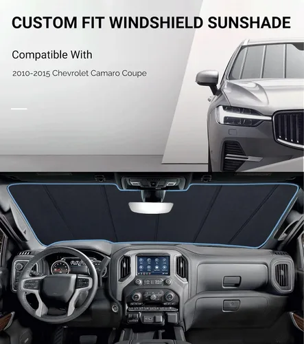 Vista 2 de Protección de Parabrisa Pigenius para Chevrolet Camaro Coupe 2010-2015 - Protección Solar