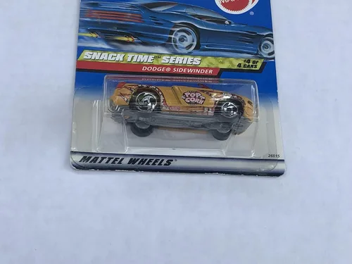 Vista 3 de Hot Wheels Snack Time Series # 4 Dodge Sidewinder Color Amarillo #2000-16 Coche coleccionable Mattel Escala 1:64
