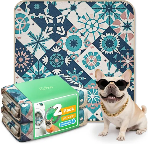Vista 14 de FXW Almohadillas lavables para orina para perros, almohadillas para cachorros con súper absorbentes, diseñadas específicamente para jaulas de 24