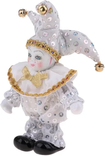 Vista 6 de SM SunniMix 8 pulgadas preciosas muñecas de porcelana italianas modelo muñeca de pie decoración de escritorio coleccionables blanco
