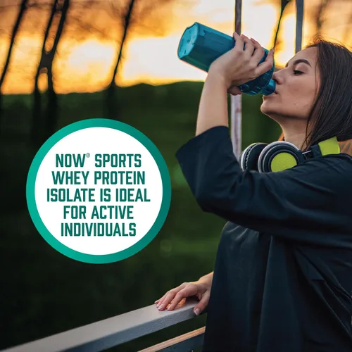 Vista 8 de NOW Sports polvo sin sabor de proteína de suero de leche, 1.2 libras
