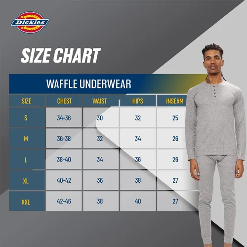Vista 6 de Dickies Conjunto de ropa interior térmica Long Johns para hombre, 2 piezas de capa base para clima frío para hombre