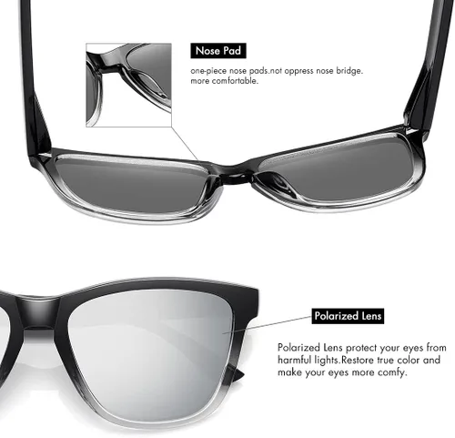Vista 5 de MEETSUN Polarized Sunglasses for Women Men Classic Retro Designer