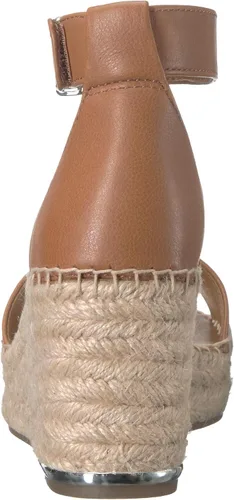 Vista 3 de Franco Sarto Clemens - Sandalias de tacón de cuña envueltas en yute para mujer, Negro