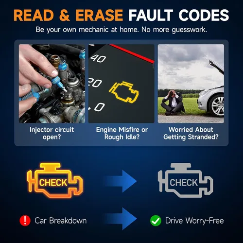 Vista 2 de FOXWELL NT301 OBD2 escáner de datos en vivo profesional mecánico OBDII lector de código de diagnóstico herramienta para comprobación de luz del motor