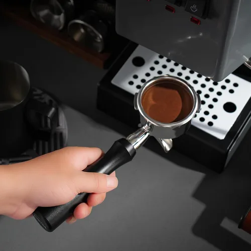 Vista 4 de Portafiltro de 2.283 in compatible con Gaggia, con cesta de filtro de espresso reutilizable de acero inoxidable 304 y pantalla de disco de café