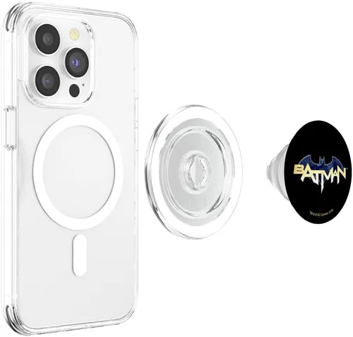 Vista 4 de PopSockets MagSafe PopGrip con logotipo de Batman para iPhone