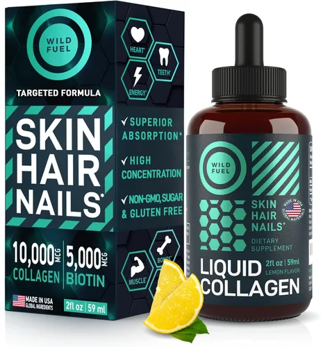 Vista 2 de WILD FUEL Paquete de colágeno líquido y bienestar de alta potencia B12