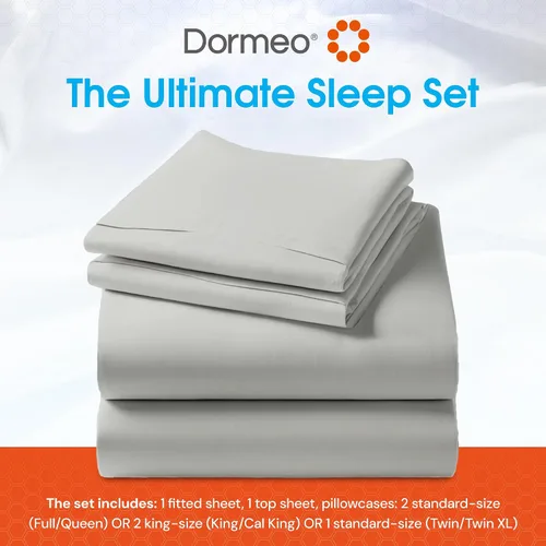 Vista 6 de Dormeo SnowTek - Juego de sábanas prémium para cama individual, lujosamente suave rayón de bambú refrescante, hipoalergénico, calidad de hotel