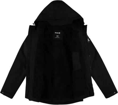 Vista 3 de Hurley Chaqueta de Invierno para Hombre - Parka Cálida con Cremallera y Capucha, Forrada de Sherpa, con Múltiples Bolsillos (Tallas S-XL)