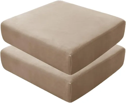 Vista 98 de Fundas de asiento de terciopelo ultra suave, fundas de cojín de asiento suave SOFE fundas de sofá con parte inferior elástica lavable funda