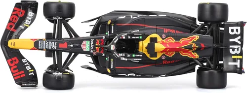 Vista 7 de Bburago 1:24 2023 Race Oracle Red Bull RB19 - Coche fundido a presión con figura #1 de Verstappen