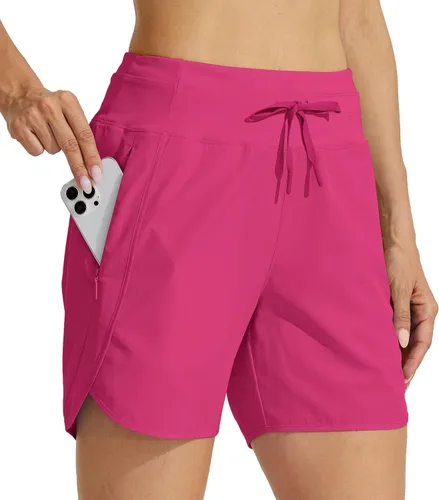 Vista 20 de Willit - Pantalones cortos deportivos de mujer para correr, 5 pulgadas, de secado rápido, para entrenamiento, senderismo, cintura alta, activos