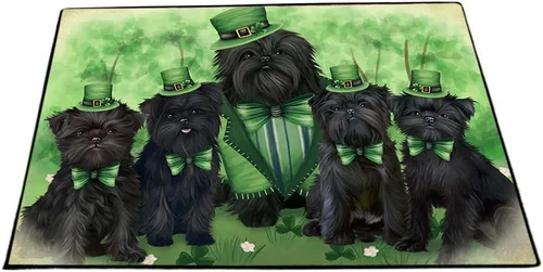 Vista 26 de Doggie of the Day Affenpinscher Dogs Floor Mat - 4th of July Independence Day - Best Dog Doormat - Protector Decor - Unique Portrait Art - Premium