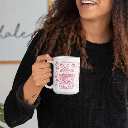 Vista 4 de LookHUMAN Sailor - Taza de café divertida, humor para adultos, tazas de café de cerámica con impresión de doble cara como taza de café de anime