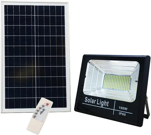 Vista 7 de BSOD Foco solar de 40 W para exteriores, máximo 4485 lm, IP66, impermeable, con control remoto, reflector LED con batería incorporada, lámpara