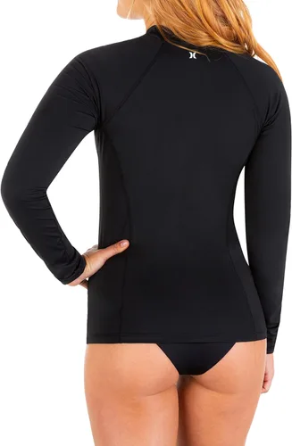 Vista 3 de Hurley Men's Standard OAO Mock Neck Long Sleeve Rashguard