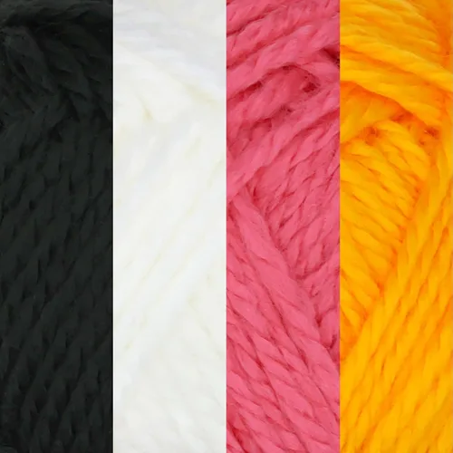 Vista 2 de JubileeYarn Amigurumi Select - Hilo de acrílico para bebé - Surtido de inspiración 83-4 madejas