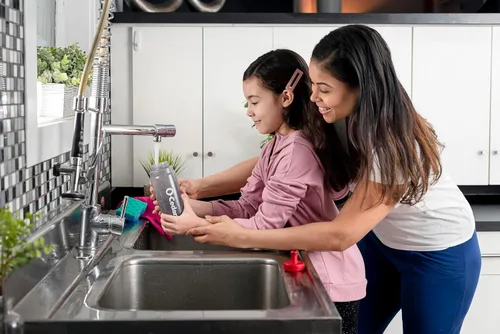 Vista 7 de O-Cedar ProMist MAX Mopa de Spray de Microfibra Elimina el 99% de las Bacterias con Solo Agua, Incluye 1 Repuesto Adicional