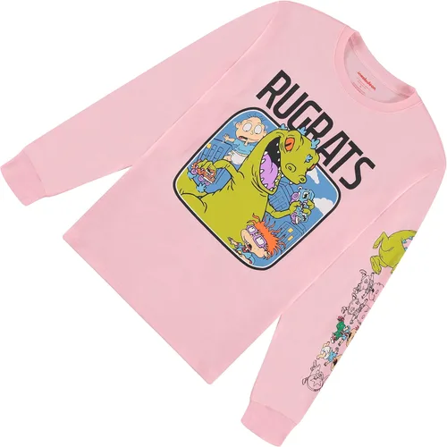 Vista 6 de Nickelodeon Camisa de manga larga para hombre, #TBT para hombre, ropa de los años 90, camiseta de manga larga Rugrats Reptar