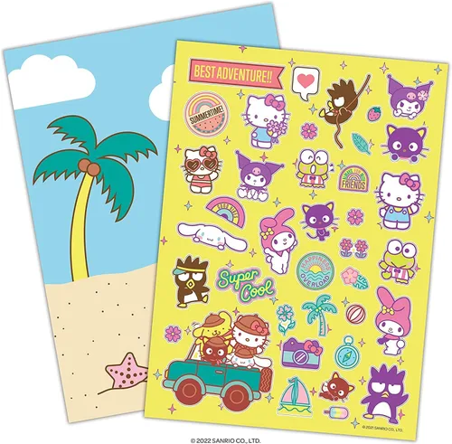 Vista 4 de Libros de actividades con calcomanías para niñas, paquete con 2 blocs de calcomanías con más de 400 calcomanías con princesas de Disney y Hello
