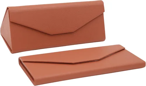 Vista 210 de Real Sic Funda para lentes de sol para hombres y mujeres, soporte magnético plegable para lentes de sol, inspirado en el color sólido
