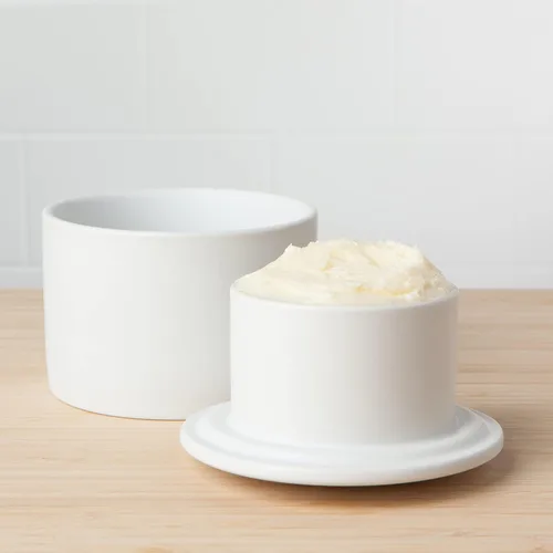 Vista 9 de Now Designs Mantequilla de gres de estilo francés para mostrador, natural mate