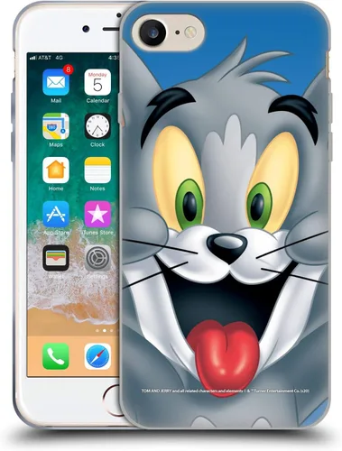 Vista 62 de Head Case Designs Funda de gel de cara completa con licencia oficial de Tom y Jerry Jerry [protección de grado militar] compatible con Apple iPhone