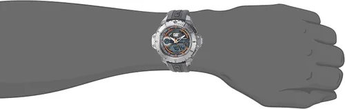 Vista 2 de Cat anadigit de los hombres Ana-Digi Reloj Correa de hule de Gunmetal ma15525534