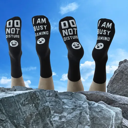 Vista 7 de Calcetines de juego Do Not Disturb IM regalo para adolescentes y niños calcetines de jugador para hombres padre papá nieto sobrino