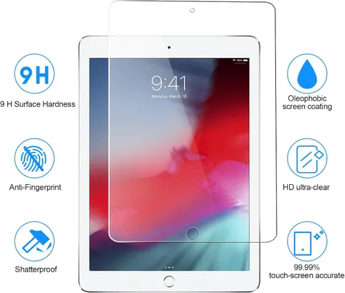 Vista 2 de SIBEITU Protector de pantalla para iPad Mini 5/4ª generación, dureza 9H, protector de película de vidrio templado de 7.9 pulgadas (paquete de 2)