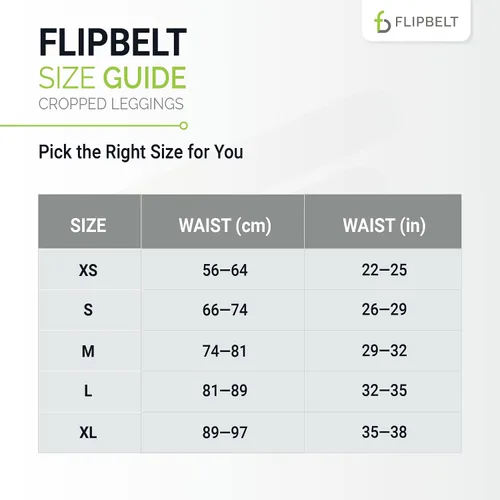 Vista 6 de FlipBelt Women's Standard Mid Rise Athletic Leggings
