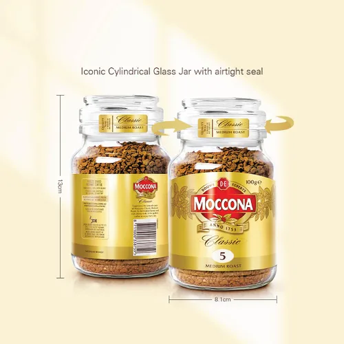 Vista 4 de Moccona Café 3.53 oz Café liofilizado tostado medio
