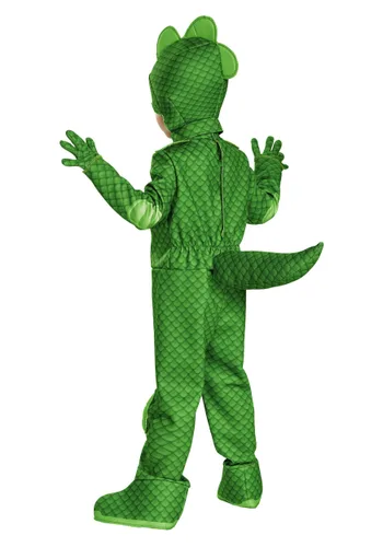 Vista 2 de Disfraz Deluxe de Gekko para Niño de PJ Masks Multicolor