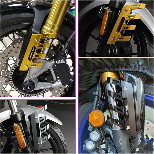 Vista 5 de KAnduo Para Yamaha para FZ-25 para FZ25 para FZ 25 para motocicleta Guardabarros lateral de protección de montaje Amortiguador Cubierta de Azul