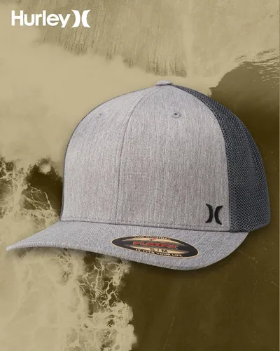 Vista 7 de Hurley Gorras para hombre - Gorra de béisbol Mini Icon Mesh Panel - Sombreros ajustados para hombre