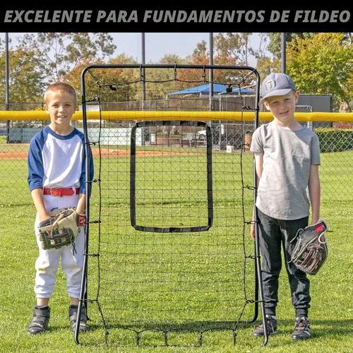 Vista 6 de GoSports Red de lanzamiento y rebote de béisbol y sóftbol - Red de lanzamiento trasero - Elija su