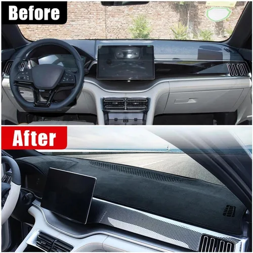 Vista 2 de Protector de parasol de franela para tablero de automóvil, para BYD Song Plus DM-i EV 2020 2021 2022 2023