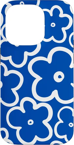 Vista 17 de Funda floral azul y blanca con diseño de flores silvestres para iPhone 16