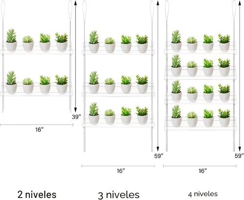 Vista 8 de Sumerflos Cajas de ventana de acrílico de 2 niveles para ventana de cocina, dormitorio, sala de estar, 16 pulgadas, flores de pared de 16 pulgadas