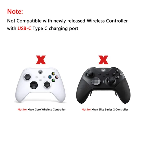 Vista 4 de Replacement USB Charger Charging Cable for Xbox One S X Controller, Micro USB 2.0 Play Data Sync Charger Cord (9FT)