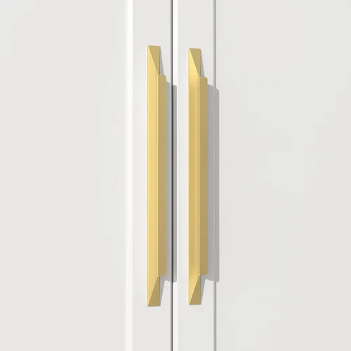 Vista 9 de Goldenwarm - Paquete de 5 manijas negras para cajones de 3-3/4 pulgadas, herrajes modernos para armarios, manijas para puertas de baño y vestidores