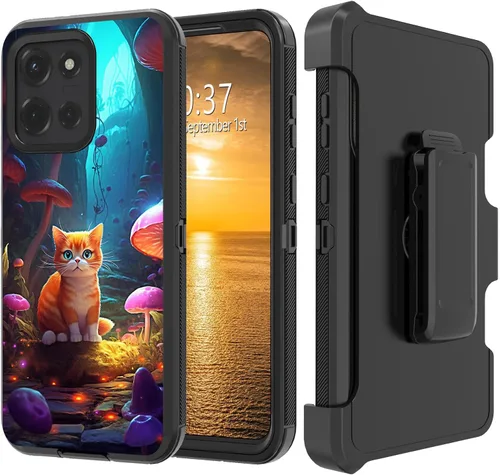 Vista 151 de Funda para Moto G Stylus 5G 2023 con funda de clip para cinturón y soporte, resistente de doble capa, resistente a prueba de golpes, para Motorola