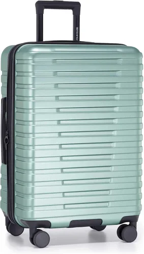 Vista 11 de U.S. Traveler Boren - Maleta de viaje extensible rígida con 8 ruedas giratorias, color negro, juego de 2 piezas