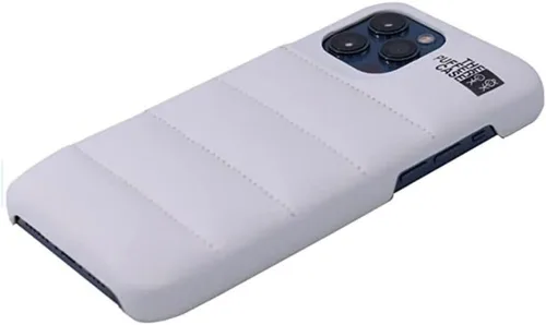 Vista 5 de Funda acolchada para iPhone 13 de 6.1 pulgadas. Funda protectora 3D de plumón suave al tacto suave